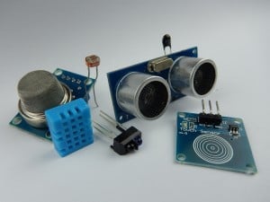 Foto com exemplo de sensores